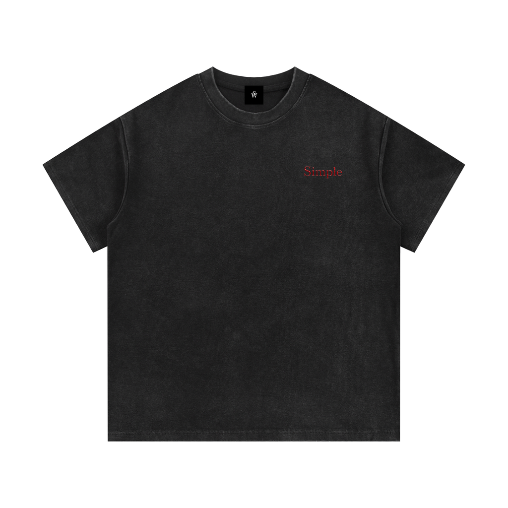 Mineral Wash Waffle Knit T-Shirt